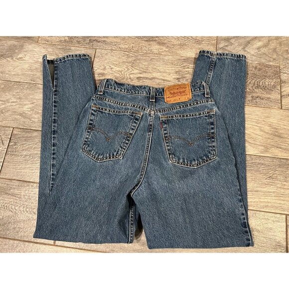 Levi Strauss 512 Slim Fit Womens size 11 Tapered Leg USA Vintage Split Hem Levis - Picture 1 of 12